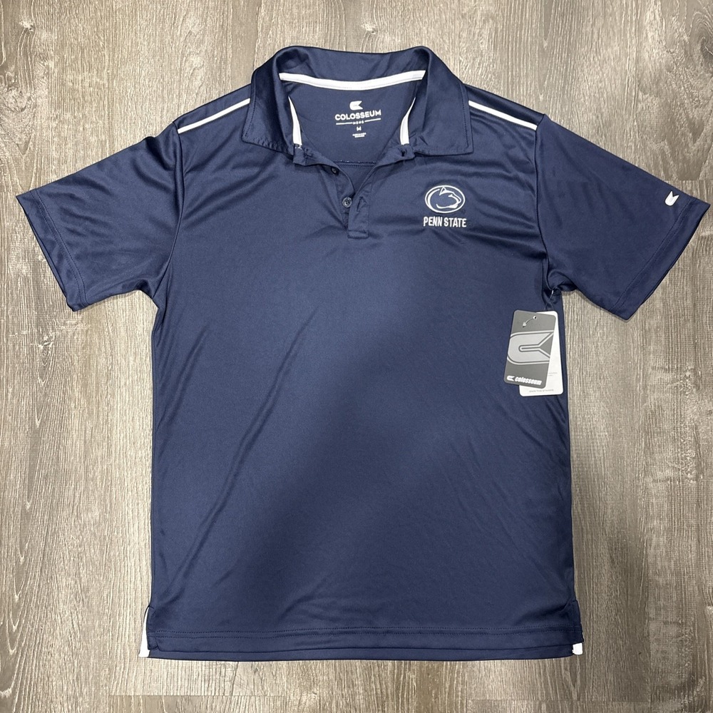 Colosseum Penn State Nittany Lions Men's Polo Shirt Short Sleeve Size Medium NWT